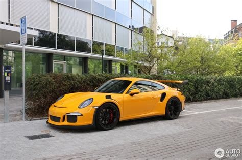 Paint To Sample Yellow Porsche 911 GT3 RS PDK Begs for a Fake Taxi Box