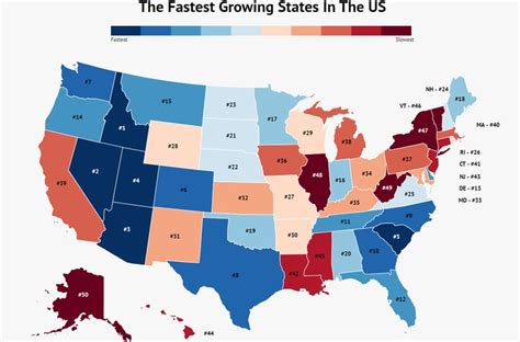 The Fastest Growing States In The Us Zippia