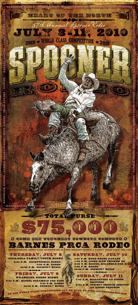 Spooner Rodeo Poster 17 X 38 — Maverickdesigngroupmaverick Design