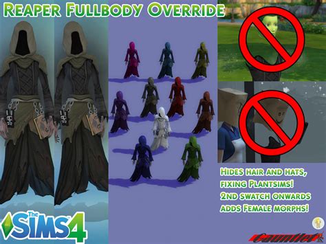 Sims4 Grim Reaper Fullbody Override And Unlock By Gauntlet101010 On