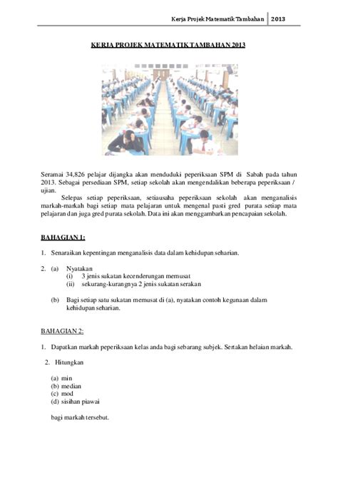 Research projects research settings teacher handbook mathematics tools completed student work. Contoh Kerja Kursus Matematik Tambahan Spm
