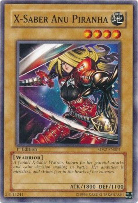 Yugioh 5ds Starter Deck 2009 Single Card Common X Saber Anu Piranha