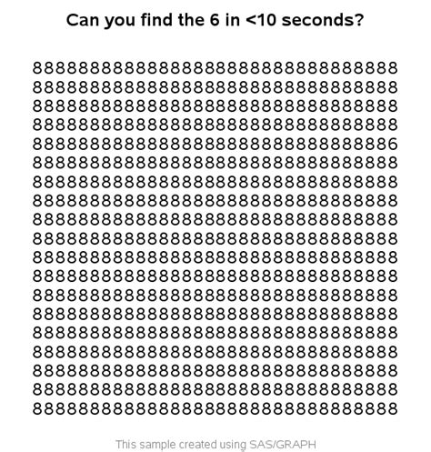 Find the hidden 6!