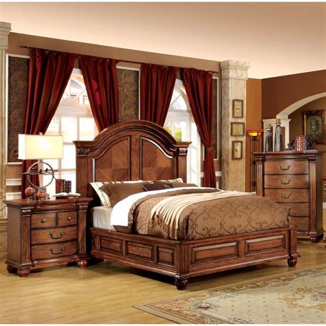 Check spelling or type a new query. Furniture of America Heb Traditional Oak 2-piece Bedroom ...