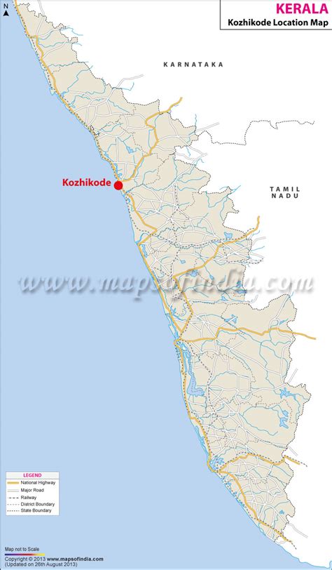 Where Is Kozhikode Located In India Kozhikode Location Mapkerala