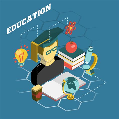 Education Reading Concept Isometric Banner 466048 Vector Art At Vecteezy