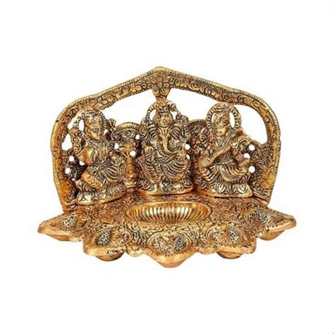 Metal Ganesh Laxmi Saraswati Statue Temple At Rs 449 Piece In New