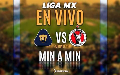 Pumas vs Tijuana EN VIVO Transmisión ONLINE partido HOY Liga MX 2024