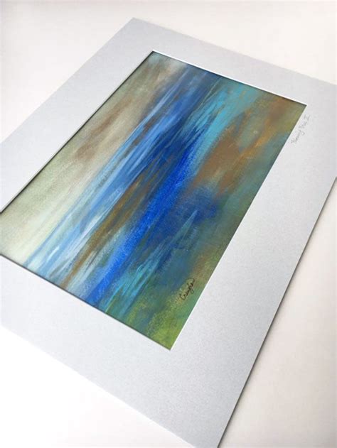 Think of a smooth, unwrinkled ironed pair of pants—that's hot press. Flowing Free II - watercolour paper