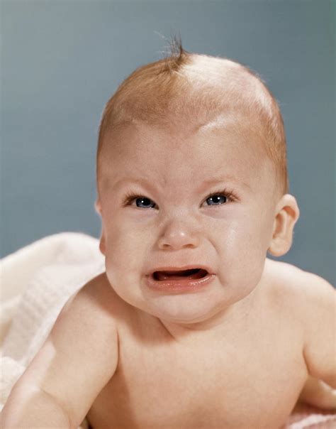 1960s Crying Baby With Angry Mean Photograph By Vintage Images