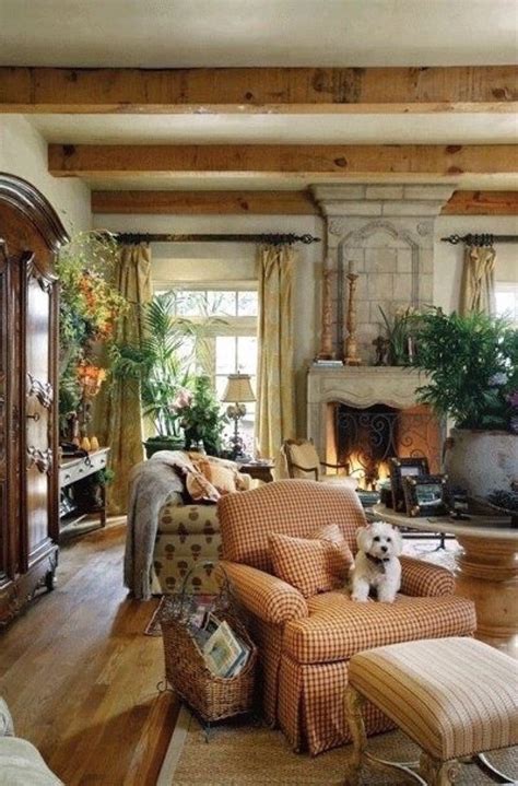 Third country living room ideas are seen from the use of indoor materials such as walls made of wood or bricks on fireplaces. 17 Country Living Room Design Ideas That You'll Love ...