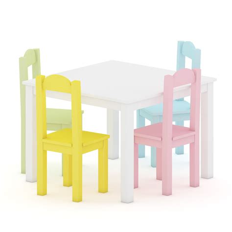 Kids Table And Chairs Set 3d Model 5 Unknown Blend Dae Obj Stl