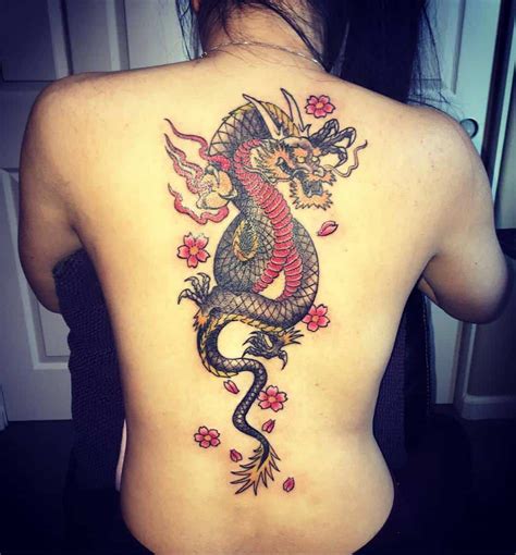 Dragon Tattoo Back Girl