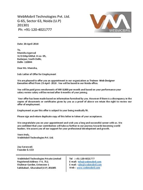 Check spelling or type a new query. Manisha Offer Letter...-2.pdf
