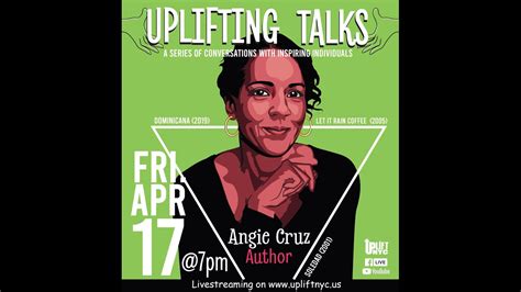 Uplifting Talk W Angie Cruz Author Youtube