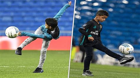 He and his girlfriend georgina rodriguez welcomed their first child together, a daughter named alana martina, on november 12, 2017. Cristiano Ronaldo Jr • Crazy Skills & Goals - SportVideos.TV