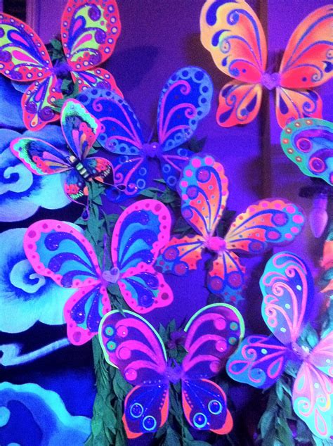 Handpainted Butterfly Wings Blacklight Reactive In Butterfly Painting Butterfly Wings