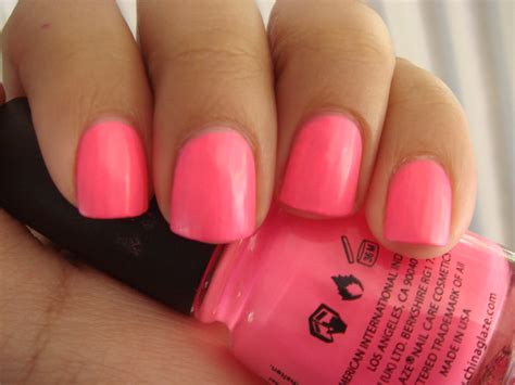 Nail Loopy China Glaze Shocking Pink Neon And Crackle