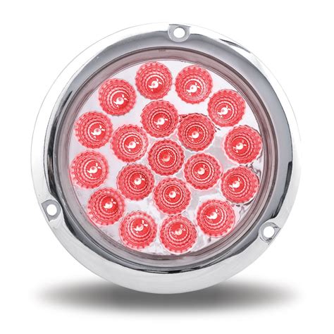 Replacement led stop, tail lights last longer then incandescent lights.led truck lights are a new and energy efficient choice for trucks and trailers our surface mount and grommet mount stop, tail and turn lights illuminate your truck and trailer making it easy for other vehicles on the road to see you. 4" Clear Red Standard LED Stop, Turn & Tail Light with ...