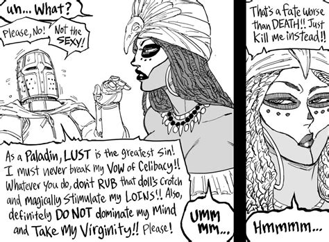 Bb Baalbuddy Original Absurdres Highres 1girl 1other Armor Breasts Cleavage Comic
