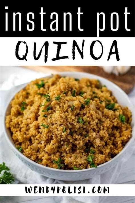 Instant Pot Quinoa Recipe Vegetarian Recipes Healthy Quinoa