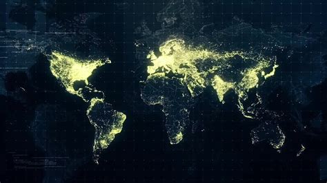 Pack Of World Maps At Night Stock Motion Graphics Motion Array