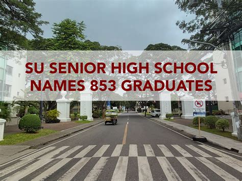 Su Senior High School Names 853 Graduates Silliman University