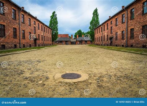 Poland - Area between the Cell Blocks - Auschwitz Concentration Camp