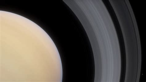 Saturn Is A Huge Planet Of The Solar System Cinematic Animation Of