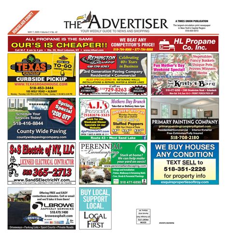 Local First The Advertiser 050720 By Capital Region Weekly Newspapers