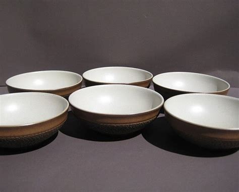Denby Pottery Cereal Bowls Cotswold 1970s Vintage By Uncommoneye