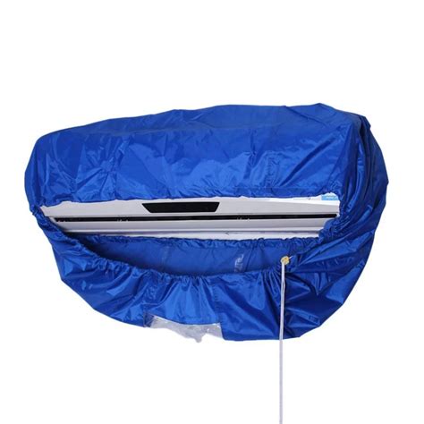 2 3p Blue Air Conditioner Cover Anti Dust Covers Durable Waterproof Peva Cleaning Cover For Diy
