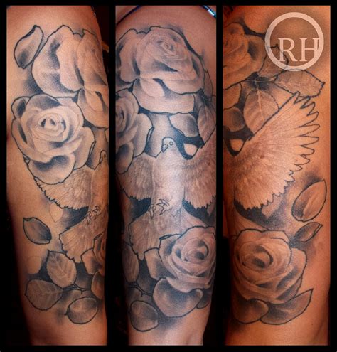 Dove And Roses Tattoo Ronnie Hicks Flickr