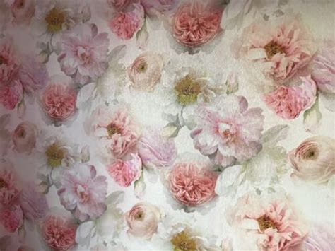Arthouse Diamond Bloom Floral Blush Wallpaper 257000 Rose Vinyl