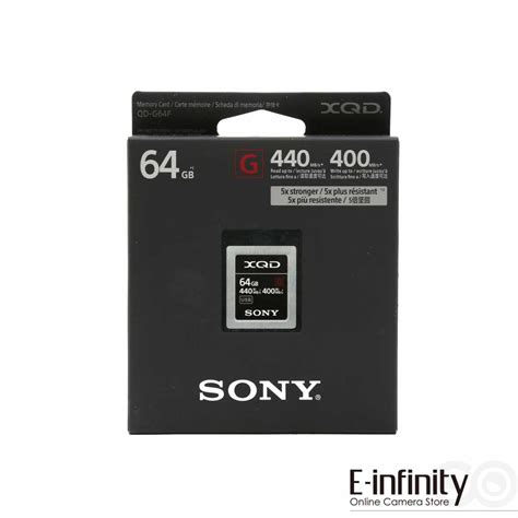 Buy Sony 64gb Xqd G Series Memory Card Qd G64f E Infinity