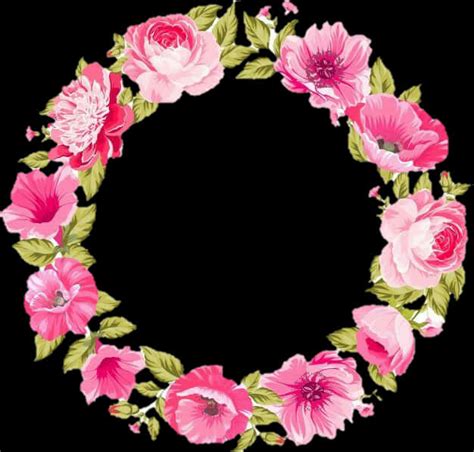 Download A Circle Of Pink Flowers 100 Free Fastpng