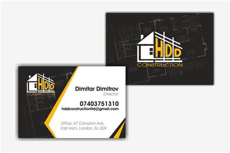 This construction business card template has all the perfect graphics and designs that suit any industry, none specific. Business Cards - Max Signs