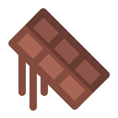 Icono Chocolate Cacao Bar En Chocolate Flat
