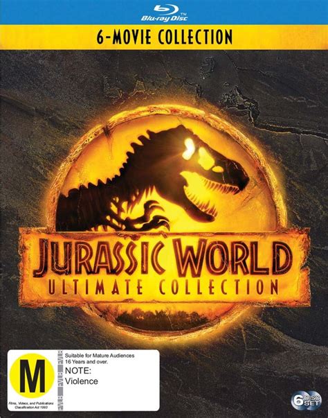Jurassic World Ultimate Collection 6 Movie Franchise Pack Blu Ray