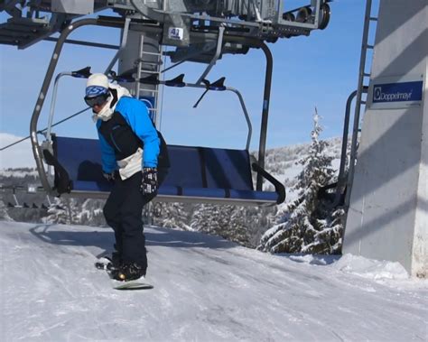 How To Get On A Ski Lift With A Snowboard 11 Steps