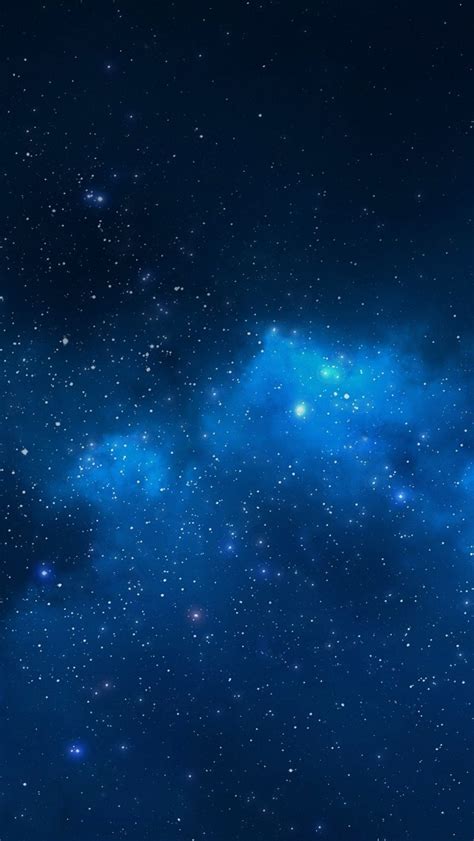 Blue Starry Night Sky Wallpaper Free Iphone Wallpapers