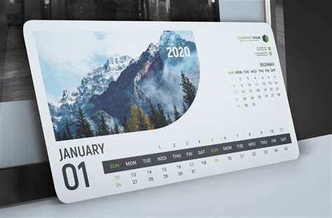 Desk Calendar 2020 On Behance Desk Calendar Design Printable