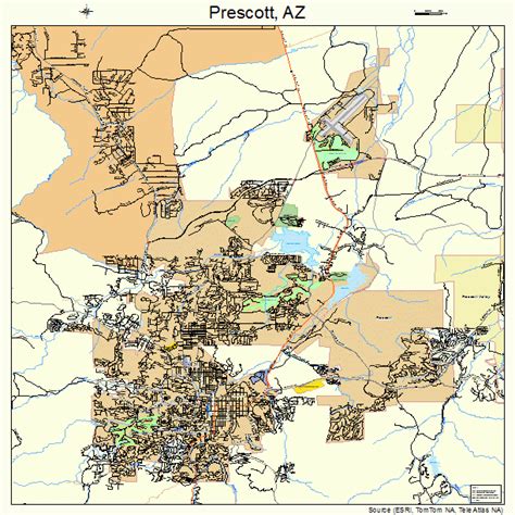 Prescott Arizona Street Map 0457380