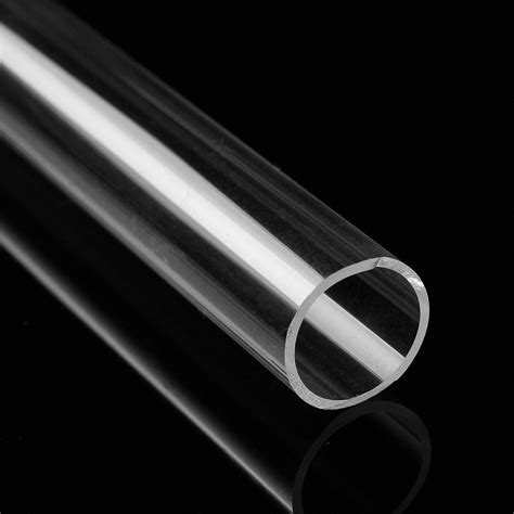 300mm Clear Plastic Acrylic Hollow Tube Rigid Pipe Length 13mm Od X