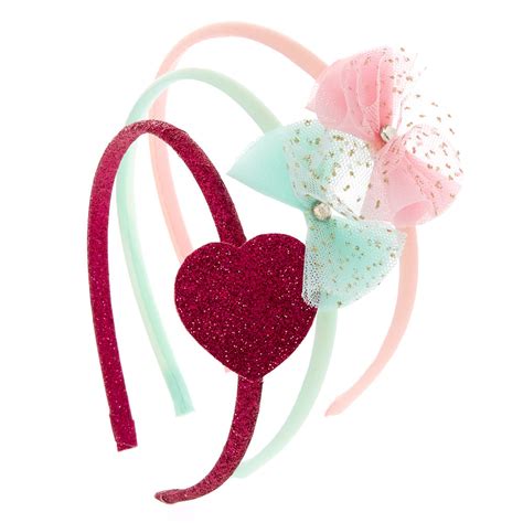 Claires Club Bow Headbands 3 Pack Claires