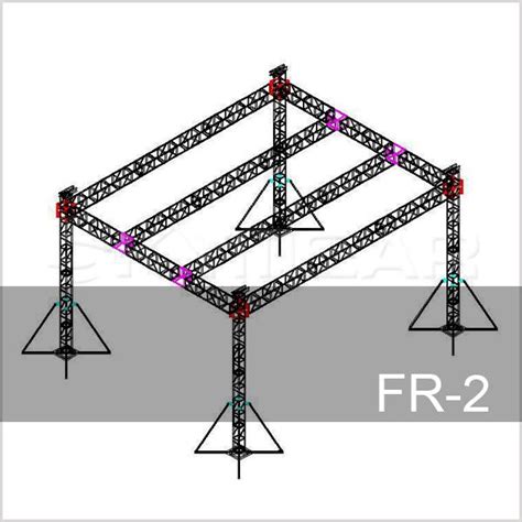 Aluminum Roofing Flat Truss Structure For Sale Skymear Stage Truss