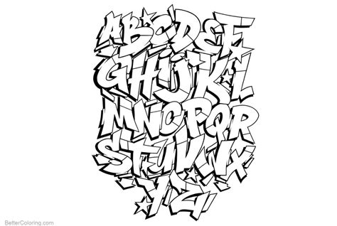 Graffiti Letters Coloring Pages Coloring Pages