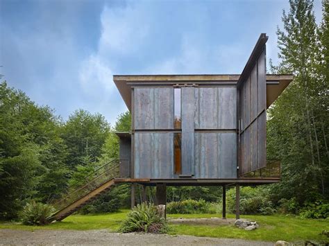 Cabins to build on site. 7 Clever Ideas for a Secure Remote Cabin | Modern House ...