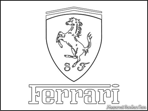 We've added over 2,000 new coloring pages and organized them by calendar so it's easier to find what you want! Ferrari-Logo-Coloring-Pages | Pojazdy