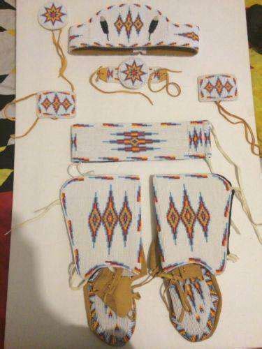Young Girls Beaded Dancing Regalia Lakota Oglala Pow Wow Crown Ebay